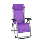 Andoutdoor Teline Katlanır Mor Şezlong