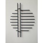 Andre 3D Geometrik Metal Duvar Sanatı Heykel, Oturma Odası, Ofis, Yatak Odası, Ev Dekoru için, 40 x 60 cm, Siyah