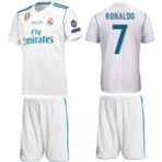 Andream 2017 Sezon Kiev Ronaldo Real Madri'd Futbol Çocuk Forması 2'li Set Forma+ Short - 5 - 6 Yaş - Beyaz