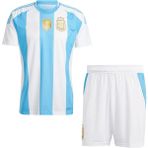 Andream Leo Messi Arjantin 2025/26 Yeni Sezon Futbol Çocuk Forması 2'li Set Forma + Short - 7 - 8 Yaş - Mavi - Beyaz