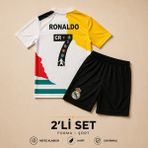 Andream Ronaldo 7 Özel Tasarım Çocuk Futbol Forması Forma Şort 2 Parça - 11 - 12 Yaş - Çok Renkli