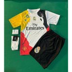 Andream Ronaldo Özel Tasarım Tüm Takımlar Futbol Çocuk Forması 4'lü Set Çorap + Bileklik Hediyeli - 7 - 8 Yaş - Çok Renkli