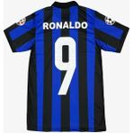 Andream Ronnald'o 9 Numara Nazario Retro Futbol Çocuk Forması 2'li Set Forma + Short - 5 - 6 Yaş - Mavi - Siyah