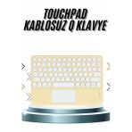 Android İos Uyumlu Bluetooth Klavye Touchpad Slim Kablosuz Wifi Q Klavye
