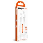 Android Uyumlu 2 Metre Type-C to USB Kablo – 3.4A Hızlı Şarj ve Veri Aktarımı, Beyaz | Onopo Q4