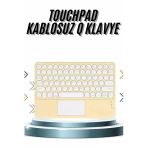 Android Ve İos Uyumlu Bluetooth Klavye Touchpad Slim Kablosuz Wifi Q Klavye Mir76435029