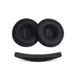 Andy's Orchids JBL T450BT T500BT Tune600 660 510BT için Kulak Pedleri Değiştirme, Kulak Yastıkları Pedi, Kulaklık Yastık Kılıfı, Yumuşak Köpük Kulaklık Kapakları Üst Kafa Bandı Aksesuarları