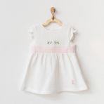 Andywawa AC21685 Beyaz Kız Bebek Elbise