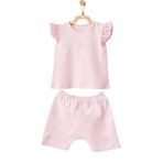 Andywawa AC21798R Kız Bebek Ördek Desenli Alt Üst Şort Takım