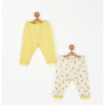 Andywawa AC22536R Sarı 2'li Erkek Bebek Pantolon