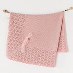Andywawa AC23205 100x90 cm Pembe Triko Bebek Battaniye
