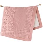 Andywawa AC23471 95x85 cm Pembe Triko Bebek Battaniye