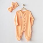 Andywawa AC23533 Cute Playmate Salmon 3 Ay Bebek Tulum Takım