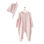 Andywawa AC23651 Pembe Bebek Şapkalı Tulum
