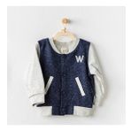 Andywawa AC24064 18 Ay Navy Grey Be Strong Bebe Ceket