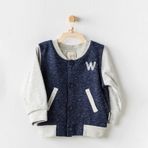 Andywawa AC24064 Be Strong Lacivert Gri Bebek Ceket