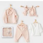 Andywawa AC24110 Pink Cute Bunnies Be Sking 5 Parça Hastane Çıkışı