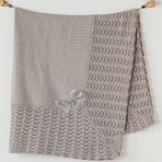 Andywawa AC24329 100x90 cm Grey Triko Bebek Battaniyesi
