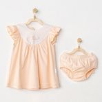 Andywawa AC24529 Dress Spring Birds Bebek Elbise Takım