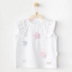 Andywawa Ac25969 Casual Bebek Tshırt White