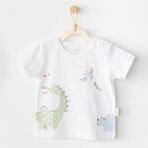 Andywawa Ac25978 Casual Bebek Tshırt White