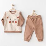 Andywawa Adventurous Bear 2'li Bebek Takımı AC25026 - 3 - 6 Ay - Bej
