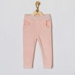Andywawa Bebek Pantolon Pant Velvet Home Sweet Home AC22122 - Açık Pembe - 6 - 9 Ay