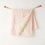 Andywawa Bebek Triko Battaniye 85X100 cm AC26345 - Pembe Melanj - 85 x 100 cm