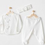 Andywawa Chic Girl 3'lü Bebek Zıbın Set AC25824