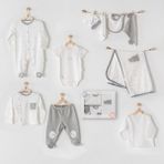 Andywawa Gri Erkek Bebek Hastane Çıkışı 10 Lu - Andywawa - Gri - 0-3 Ay - 0 - 3 Ay