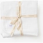 Andywawa Müslin Home Bebek Battaniye 105X120 cm AC25870 - 105 x 120 cm - Beyaz
