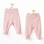 Andywawa Puppy Gazelle 2'li Bebek Pantolonu AC25049 - 3 - 6 Ay - Pembe