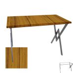 Anemon Mutfak Masası 80X120 (Werzalit, Wermodin Ve Allzalit Tabla) - Real Teak