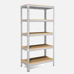 Anemos 120x50x180 cm Gri 5 Katlı Metal Raf