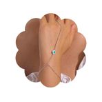 Aneneiceera Boho Mavi Gözlü Gümüş Bileklik Gümüş Yüzük Bilek Bileklik Vintage Köle Bileklik Minimalist Yüzük Zincir Bileklik Kadın ve Kız Çocukları için