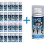 Anestezik ve Lazer Epilasyon Için Soğutucu Sprey 150 ml - 24 +1 Adet - Beyaz
