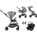Anex Iq Premium Smart Travel Set - Pure Bebek Arabası - Gri