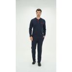 Ang Butik D's Damat 01005 Uzun Kol Pijama Takımı - Lacivert