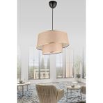 ANG Design Nisa Luce Star-2 Kat Pasta Avize Kahve/altın Biyeli Krem