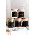 ANGARYA Minimal Ve Modern Stil, Dekoratif Baharat, Bakliyat, Kuruyemiş Kavanoz Sticker Etiket, 113 Çeşit