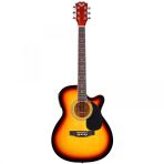 Angel Afg100ce-Sb Elektro Akustik Gitar - Sunburst (Başlangıç/Orta - Cutaway) | Kesik Kasa Tasarımı, Dahili Ekolayzer Ve Preamp Sistemi, Ihlamur