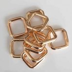 Angel Çanta Aksesuar 10lu Light Gold 2 Cm Kare Halka