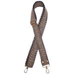 Angel Çanta Aksesuar 120X3 Cm Jüt Kolon Çanta Sapı Lacivert Renk Light Gold Metalli