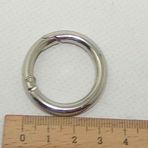 Angel Çanta Aksesuar 2.5 Cm Gümüş Yaylı Halka
