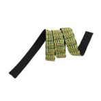 Angel Çanta Aksesuar 3 cm Polyester Kolon Neon Yeşil Gold Simli 1 Metre