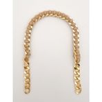 Angel Çanta Aksesuar 40 cm Derili Zincir Vizon Renk Light Gold Metalli