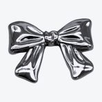 Angel Çanta Aksesuar 6x5 cm Kurdele Model Plaka Süs Gümüş Renk