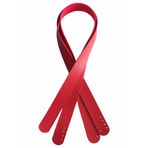 Angel Çanta Aksesuar 70x2.4 Cm, Tek Kat Suni Deri Kırmızı Renk Çift Sap