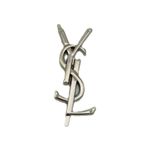 Angel Çanta Aksesuar 7X3 Cm Gümüş YSL Metal Plaka Etiket Süs