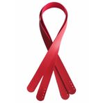 Angel Çanta Aksesuar 80x2.4 Cm, Tek Kat Suni Deri Kırmızı Renk Çift Sap